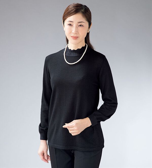 礼装用 濃黒ニットアンサンブル - ベルーナ【公式】