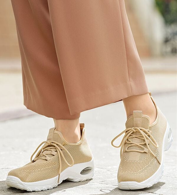 BELLUNA（ベルーナ）の「軽量ニットエアソールデザインスニーカー（スニーカー）」｜詳細画像