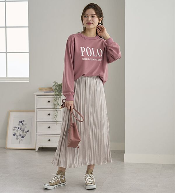 BELLUNA（ベルーナ）の「【ＰＯＬＯ　ＢＣＳ】ミニ裏毛素材デザイントップス（カットソー）」｜詳細画像