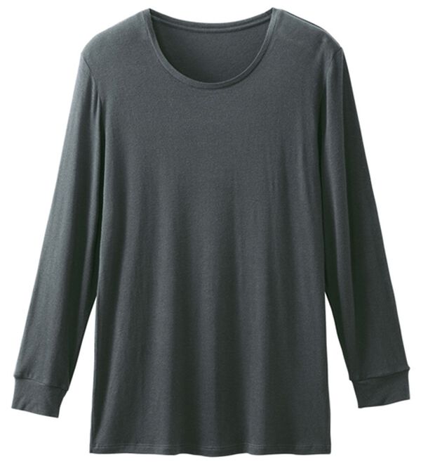LAVIENNE（ラヴィエンヌ）の「カシミヤ入りクルーネックプルオーバー（肌着・インナーウェア）」｜詳細画像