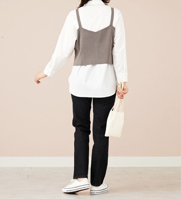 BELLUNA（ベルーナ）の「ホワイトヤーンストレッチカラーパンツ（フルレングスパンツ）」｜詳細画像