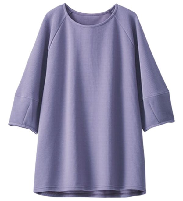 BELLUNA（ベルーナ）の「ポコポコ素材ランタンスリーブプルオーバー（カットソー）」｜詳細画像