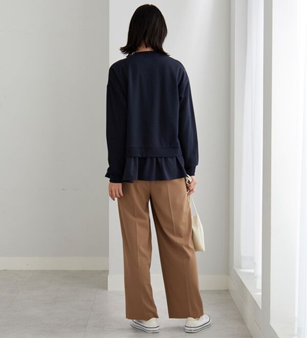 BELLUNA（ベルーナ）の「裏起毛素材ドッキングカーディガン（その他カーディガン）」｜詳細画像