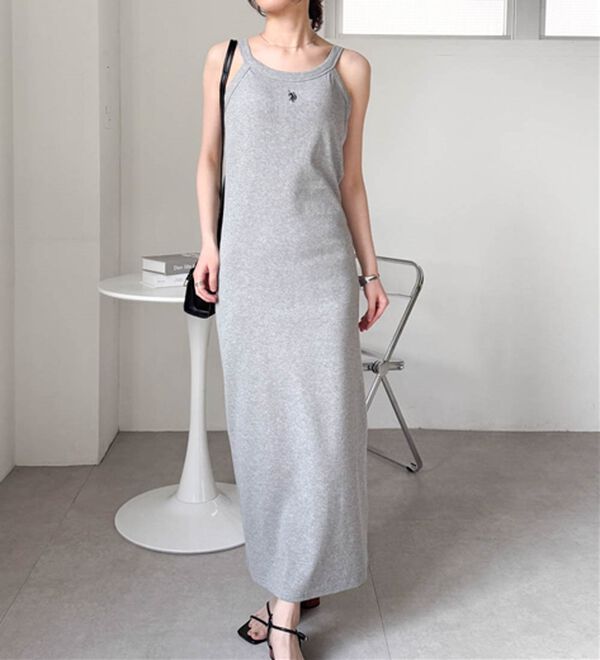 RANAN（ラナン）の「＜U.S.POLO ASSN.＞カップ付アメスリリブワンピース（カットソーワンピース）」｜詳細画像