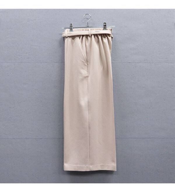 BELLUNA（ベルーナ）の「ウーリッシュ素材ベルト付ワイドパンツ（その他パンツ）」｜詳細画像