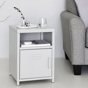 iellio（イエリオ）の「＜ＭＡＲＫＥＴ　Ｂ＞スチールロッカーキャビネット（リビング収納）」｜ライトグレー