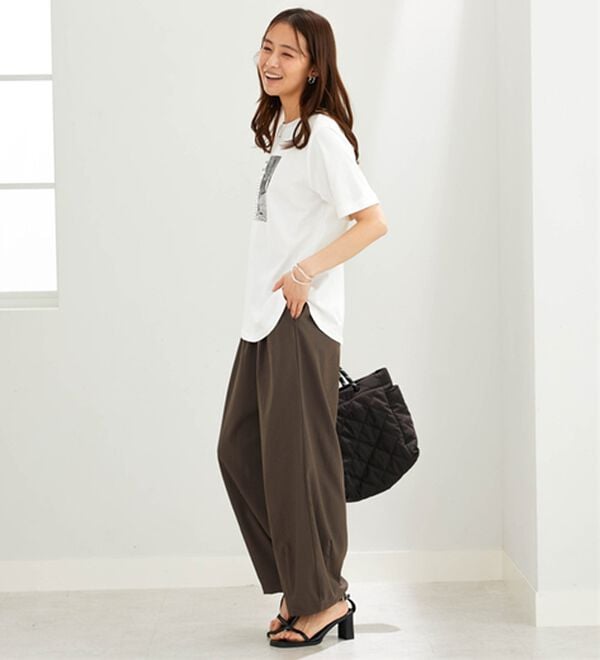 BELLUNA（ベルーナ）の「綿１００％着映えネコ柄プリントＴシャツ（Tシャツ）」｜詳細画像