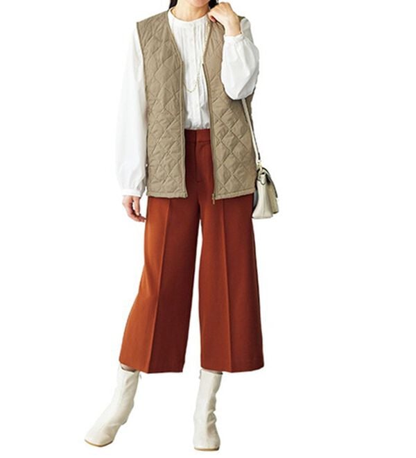 BELLUNA（ベルーナ）の「【マジ軽ウォーム】蓄熱保温キルトベスト（ポーチ付）（ベスト）」｜詳細画像