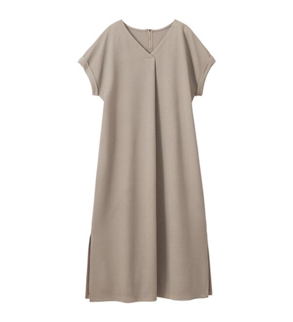 GeeRA（ジーラ）の「ひんやり快適！ジャカードスキッパーワンピ（カットソーワンピース）」｜詳細画像