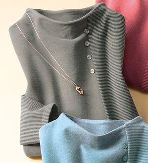 ルフラン（ルフラン）の「選べる！カチオンプルオーバー（カットソー）」｜チャコール系