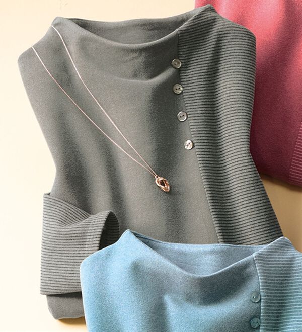 ルフラン（ルフラン）の「選べる！カチオンプルオーバー（カットソー）」｜チャコール系