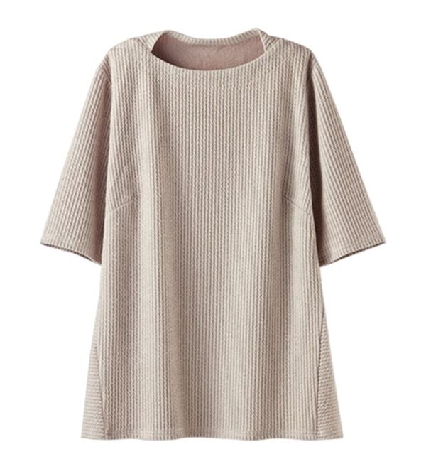 BELLUNA（ベルーナ）の「テンセル（ＴＭ）繊維混ストレッチプルオーバー（カットソー）」｜詳細画像