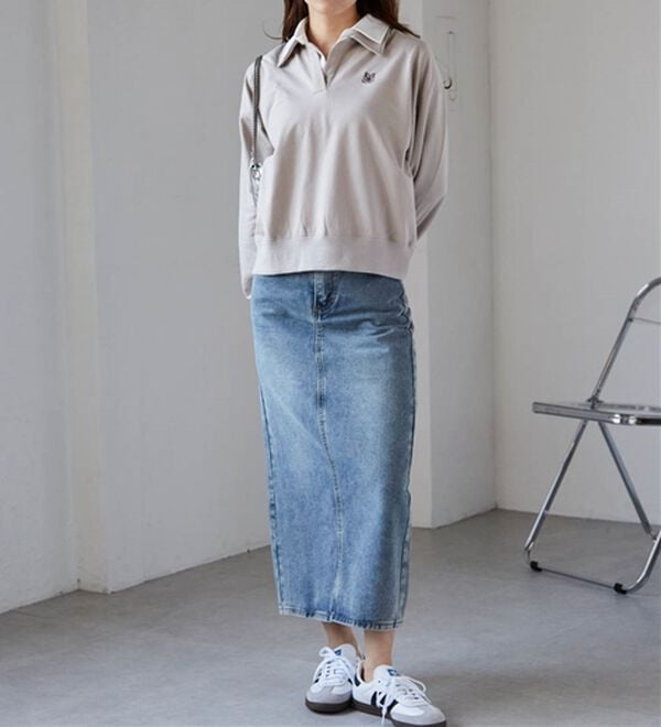 RANAN（ラナン）の「レイヤード襟付きスウェット（トレーナー・スウェット）」｜詳細画像