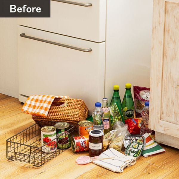 iellio（イエリオ）の「【８日間限定価格】日本製リセ　テーブルワゴン３段＜キッチンワゴン・バスケットトローリー・ラック＞（リビング用品）」｜詳細画像