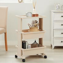 ベルーナ　キッチンワゴン 大量収納 引き出し式 ベルーナ キッチンワゴン 大量収納 引き出し式 清潔なステンレス