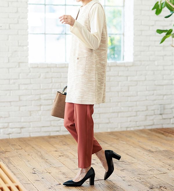 BELLUNA（ベルーナ）の「ジャカード素材ジャンスカアンサンブル（アンサンブル）」｜詳細画像