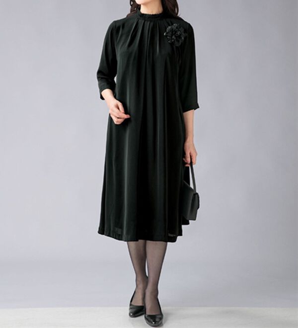 ルフラン（ルフラン）の「何かと重宝！プチフォーマルワンピース（ブラックフォーマル（喪服・礼服））」｜1
