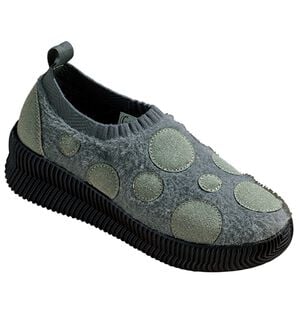 ルフラン（ルフラン）の「＜ゴムゴム＞厚底軽量ニットスニーカー（スニーカー）」｜グレー