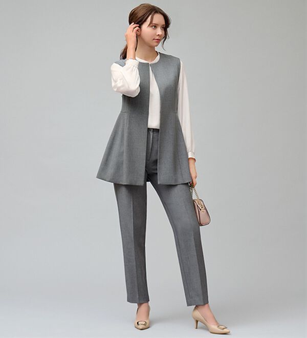 BELLUNA（ベルーナ）の「＜楽スタフィット＞テーパードパンツ（テーパードパンツ）」｜詳細画像