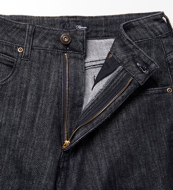 RANAN（ラナン）の「きれい見え麻入りカーブデニム（フルレングスパンツ）」｜詳細画像