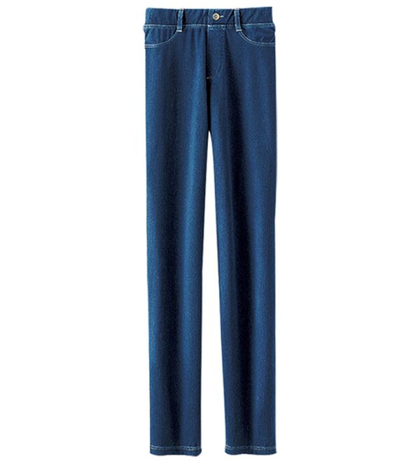 BELLUNA（ベルーナ）の「伸びる！ひんやりニットデニムパンツ（フルレングスパンツ）」｜詳細画像