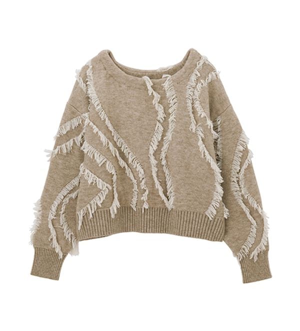 RANAN（ラナン）の「ニュアンスフリンジニット（ニット・セーター）」｜詳細画像