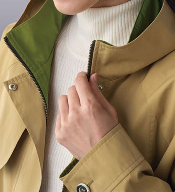 BELLUNA（ベルーナ）の「ダブルフェイス素材配色デザインコート（ハーフコート）」｜詳細画像