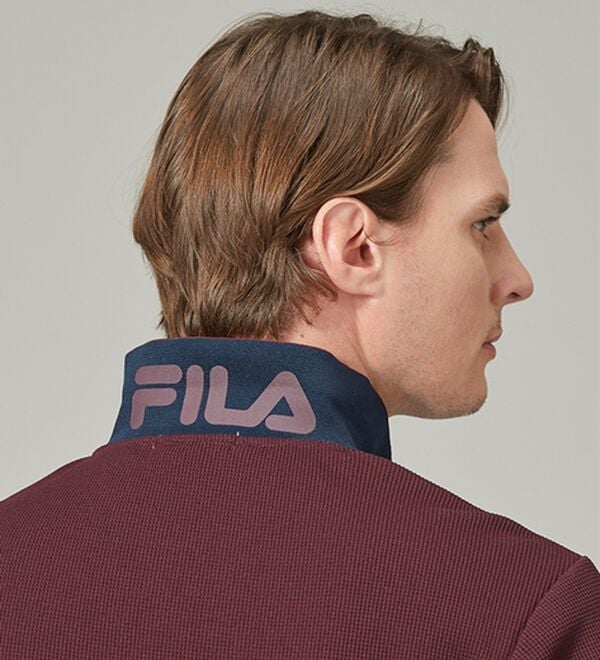 「＜フィラ＞裏起毛ワッフルポロシャツ（メンズポロシャツ）」｜詳細画像