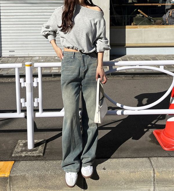 GeeRA（ジーラ）の「ラメオフショルスウェット（カットソー）」｜詳細画像