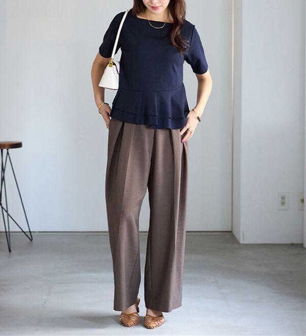 alotta（アロッタ）の「スクエアネックティアードトップス（カットソー）」｜詳細画像