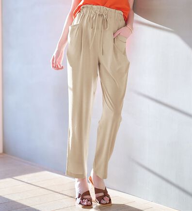 RANAN（ラナン）の「リラックスタックテーパードパンツ（フルレングスパンツ）」