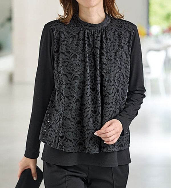 BELLUNA（ベルーナ）の「【２枚組】フォーマル対応デザインブラウス（ブラウス）」｜詳細画像