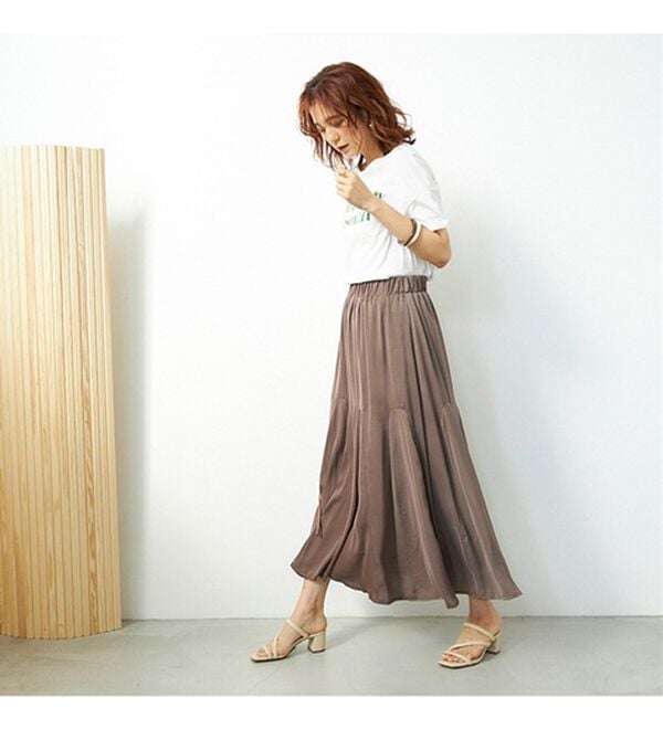 GeeRA（ジーラ）の「切替フレアーロングスカート（ロングスカート）」｜詳細画像