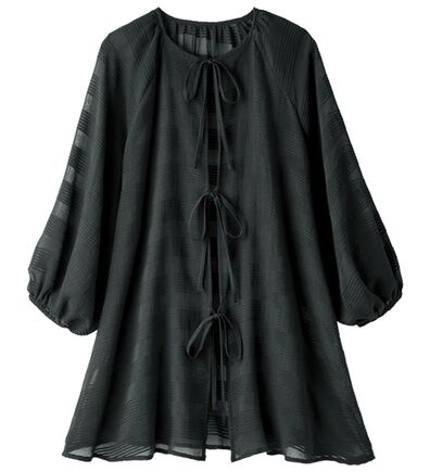 ルフラン（ルフラン）の「ゆるぽわ＊綿１００％リボンブラウス（ブラウス）」