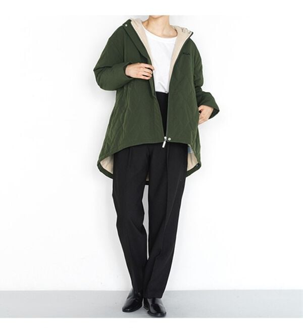 RANAN（ラナン）の「＜ＦＩＬＡ＞裏ボアフリースキルトコート（ハーフコート）」｜詳細画像