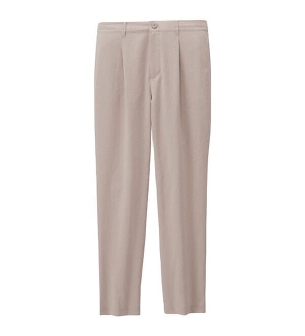 「リネンタッチワンタックワイドパンツ・オープンカラーワイドシャツ（メンズシャツ）」｜詳細画像