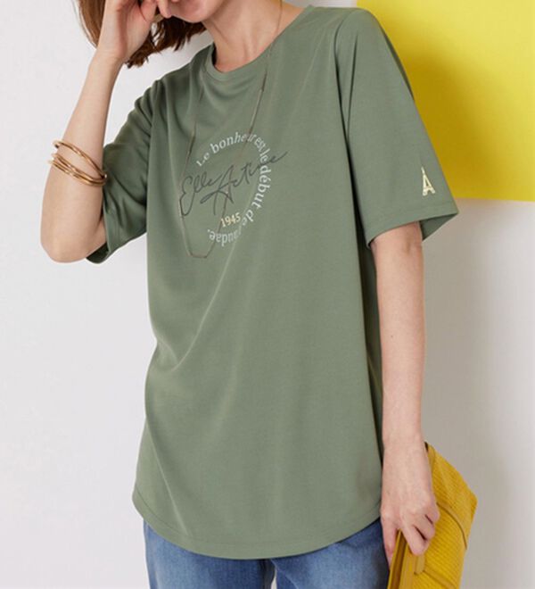 BELLUNA（ベルーナ）の「＜ＥＬＬＥ　Ａｃｔｉｖｅ＞裏メッシュ裾ラウンドチュニック（チュニック）」｜詳細画像