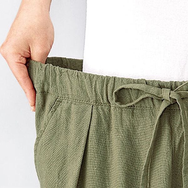 BELLUNA（ベルーナ）の「麻混ゆったりイージーパンツ（その他パンツ）」｜詳細画像