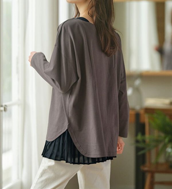 YU'NOW（ユナウ）の「【抗菌防臭】【吸水速乾】ブラ紐隠しの優秀プリーツワンピース（肌着・インナーウェア）」｜詳細画像