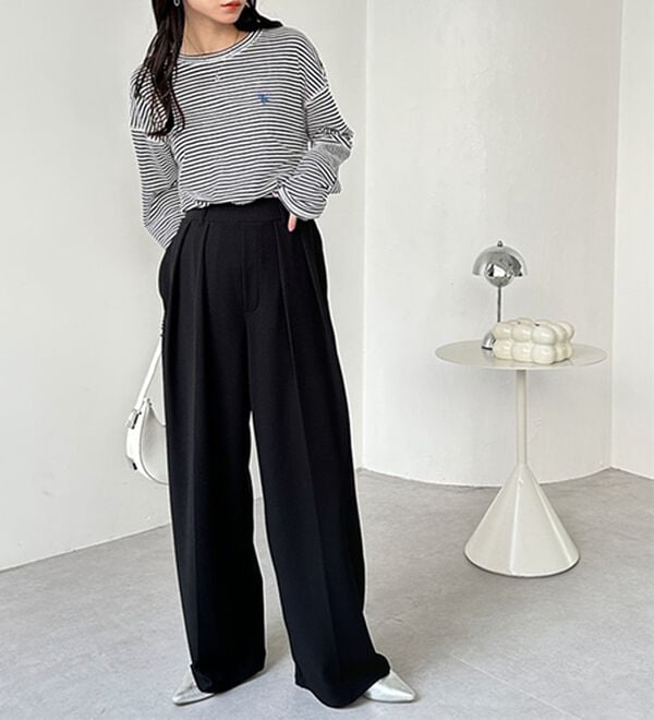 GeeRA（ジーラ）の「インタックスラックスワイドパンツ（フルレングスパンツ）」｜詳細画像