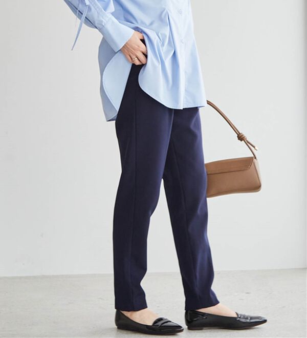 RANAN（ラナン）の「あったか！裏起毛美脚シルエットタックパンツ（フルレングスパンツ）」｜詳細画像