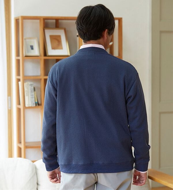 「＜アーノルド　パーマー＞新定番さっと羽織れるワッフルカーディガン（メンズカーディガン）」｜詳細画像
