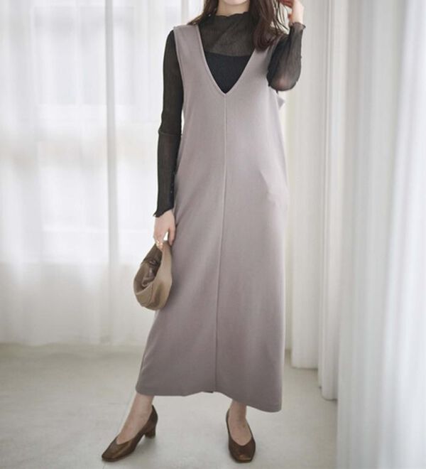 RANAN（ラナン）の「【選べる2丈】細見えが叶うジャンパースカート（ジャンパースカート）」｜詳細画像