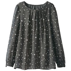 BELLUNA（ベルーナ）の「ミセスに嬉しい！１０得プリントブラウス（ブラウス）」｜小花