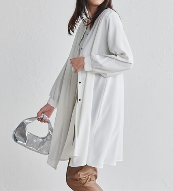 RANAN（ラナン）の「２ＷＡＹボタン使いフレアーブラウス（ブラウス）」｜詳細画像