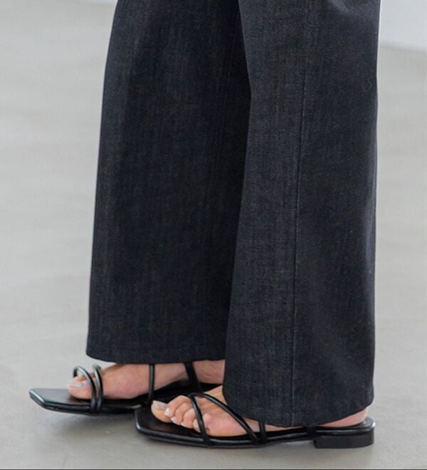 BELLUNA（ベルーナ）の「ヒンヤリ冷感！ライトオンスジーンズ（ワイド）（ワイドパンツ・ガウチョ）」｜詳細画像