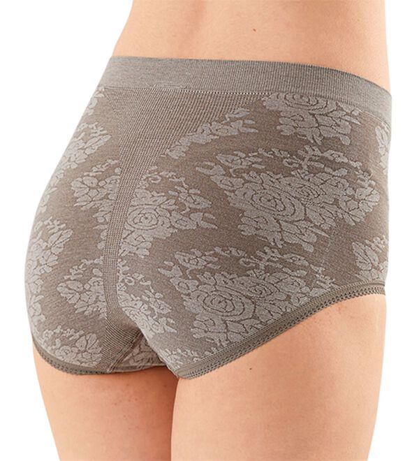 「【３色組】綿混ジャカードすっぽりソフトショーツ（ショーツ）」｜詳細画像