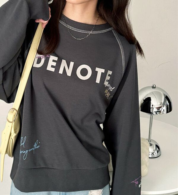 GeeRA（ジーラ）の「ミックスロゴ裏毛スウェット（カットソー）」｜詳細画像