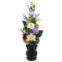 「天然花のプリザーブドフラワー「紫蘭」（１束）（仏壇・仏具）」