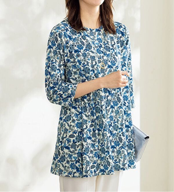 ルフラン（ルフラン）の「【３色組】華やか冷感チュニック＜ティオーネ＞（チュニック）」｜詳細画像